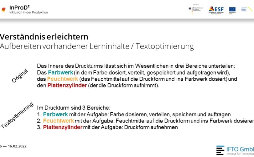 Digitale Lernmedien für die Ausbildung in Einfacher&nbsp;Sprache