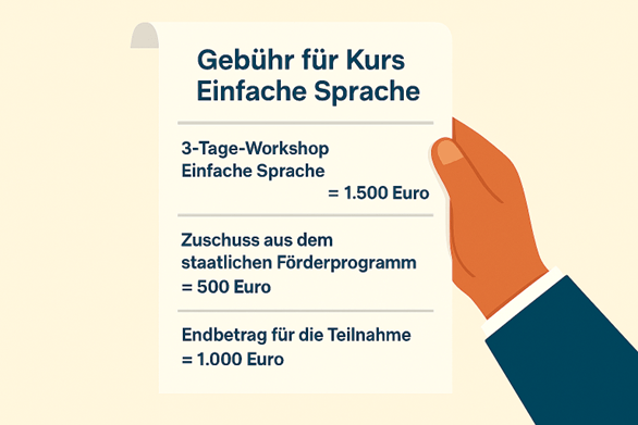 Einfache Sprache braucht Förderung: ideell und&nbsp;finanziell